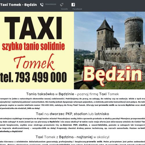 Tanie taxi 24h - Będzin