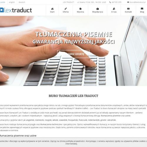 Tłumaczenia specjalistyczne - Łódź