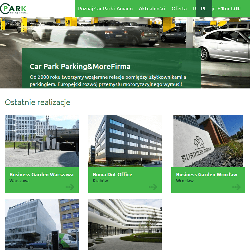 Urządzenia do obsługi parkingów