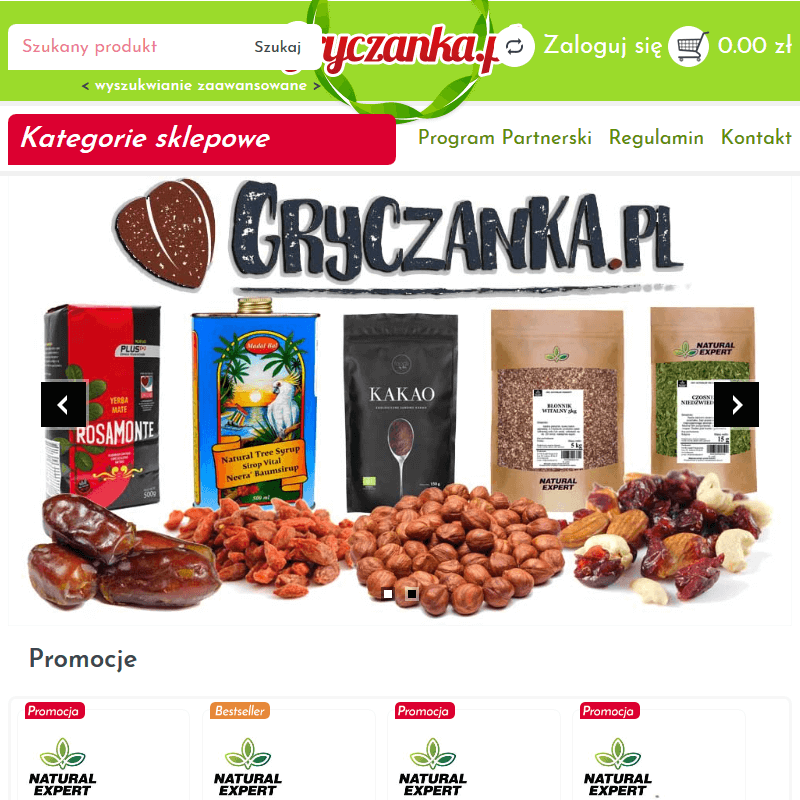 Żywność naturalna - Sklep internetowy